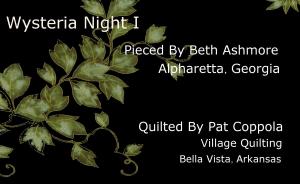 Wisteria Night 1 (label)
